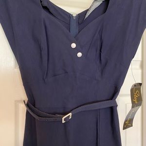 Stop Staring retro fitted dress, NWT